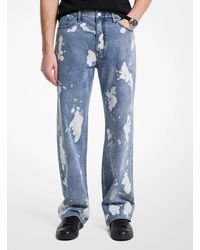 Michael Kors - Mk Arden Splattered Denim Relaxed-Fit Jeans - Lyst