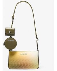 Michael Kors - Jet Set Small Ombré Signature Logo Crossbody Bag With Case For Apple Airpods Pro - Lyst