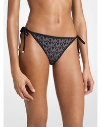 MICHAEL Michael Kors - Mk Reversible Logo Bikini Bottom - Lyst