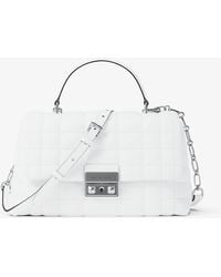 MICHAEL Michael Kors - Mk Sac Tribeca De Taille Moyenne En Cuir Matelassé - Lyst