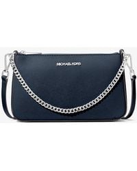 Michael Kors - Mk Jet Set Medium Saffiano Leather Crossbody Bag - Lyst