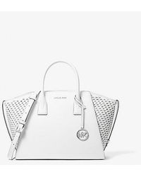Michael Kors - Avril Large Woven Satchel - Lyst