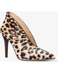 MICHAEL Michael Kors - Michael Kors Tonya Leopard Print Calf Hair Pump - Lyst