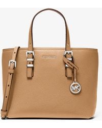 MICHAEL Michael Kors - Mk Quinn Small Pebbled Leather Convertible Crossbody Bag - Lyst