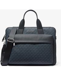 Michael Kors - Pacey Medium Signature Logo Pocket Briefcase - Lyst