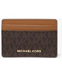 Michael Kors - Porta carte di credito con logo - Lyst