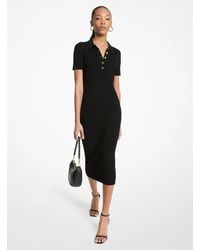 sachin and babi light blue dress Ribbed Knit Short-Sleeve Dress in WHITE - Sale main image 1