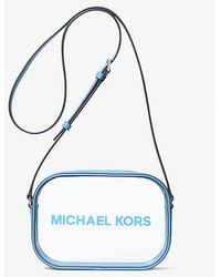 Michael Kors - Jet Set Travel Medium Clear Vinyl Camera Bag - Lyst