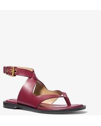 MICHAEL Michael Kors - Irene Leather Wrap Sandal - Lyst