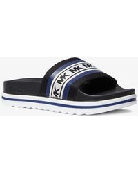 Michael Kors Sandalia Tyra De Neopreno Con Logotipo - Azul