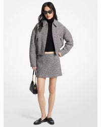 Michael Kors - Mk Cotton Blend Tweed Jacket - Lyst