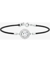 Michael Kors - Pavé Logo Corded Bracelet - Lyst