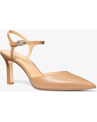 MICHAEL Michael Kors - Mk Amara Leather Mid Pump - Lyst