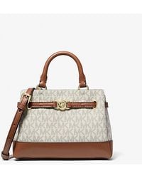 Michael Kors - Reed Extra-Small Signature Logo Satchel - Lyst