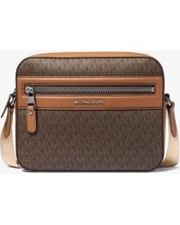 Michael Kors - Jet Set Signature Logo Crossbody Bag - Lyst