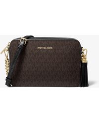 michael kors ginny medium logo crossbody