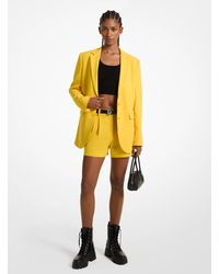 MICHAEL Michael Kors - Crepe Boyfriend Blazer - Lyst