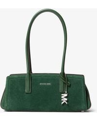 Michael Kors - Laila Small Suede Shoulder Bag - Lyst