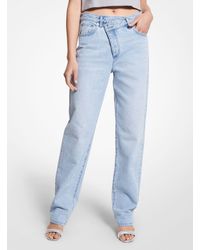 Damen Bekleidung Jeans Jeans mit gerader Passform MICHAEL Michael Kors Denim Andere materialien jeans in Blau 