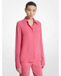 Michael Kors - Hansen Silk Crêpe De Chine Shirt - Lyst