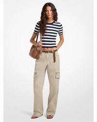 Michael Kors - Stretch Cotton Utility Cargo Pants - Lyst