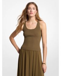 Michael Kors - Mk Ribbed Scoop Neck Vest - Lyst