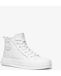 Michael Kors - Mk Evy Canvas High-Top Trainers - Lyst