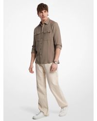 Michael Kors - Classic Fit Woven Shirt - Lyst