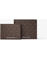 Michael Kors - Harrison Logo Billfold Wallet With Passcase - Lyst