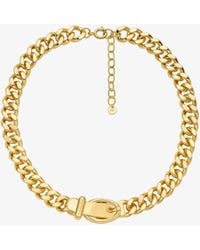 Michael Kors - Buckle Chain-Link Necklace - Lyst