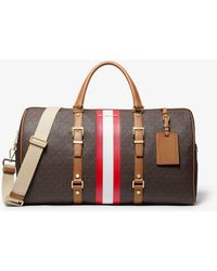 Michael Kors Bedford Travel Extra-large Logo Stripe Weekender Bag - Multicolor