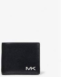 Michael Kors - Mk Varick Leather Billfold Wallet With Passcase - Lyst