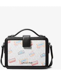 Michael Kors - Cooper Embellished Signature Logo Crossbody Bag - Lyst