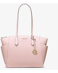Michael Kors - Marilyn Medium Signature Logo Tote Bag - Lyst
