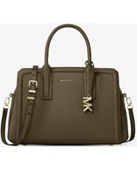 MICHAEL Michael Kors - Mk Laila Medium Leather Satchel - Lyst