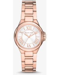Michael Kors - Camille Three-hand Rose Gold-tone Stainless Steel Watch - Lyst