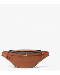 Michael Kors - Varick Small Leather Belt Bag - Lyst