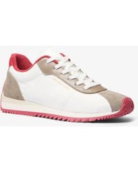 MICHAEL Michael Kors - Mk Rhodes Mixed-Media Trainer - Lyst