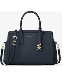 MICHAEL Michael Kors - Mk Laila Medium Leather Satchel - Lyst