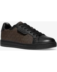 Michael Kors - Sneaker Keating in pelle con logo - Lyst