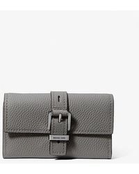 MICHAEL Michael Kors - Nolita Medium Pebbled Leather Tri-Fold Wallet - Lyst