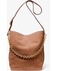 MICHAEL Michael Kors - Nolita Large Suede Bucket Tote Bag - Lyst