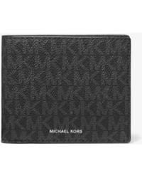 Michael Kors - Greyson Logo-print Passcase Wallet - Lyst