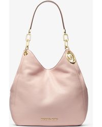MICHAEL Michael Kors - Lillie Large Pebbled Leather Shoulder Bag - Lyst