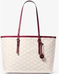 MICHAEL Michael Kors - Mk Borsa Tote Quinn Grande Con Logo Jacquard E Pochette - Lyst