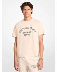 Michael Kors - Graphic Logo Cotton Jersey T-Shirt - Lyst