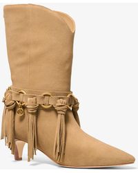 Michael Kors - Daniela Fringe Suede Boot - Lyst
