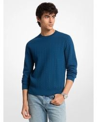 Michael Kors - Mk Mk2000 Logo Embossed Jacquard Jumper - Lyst