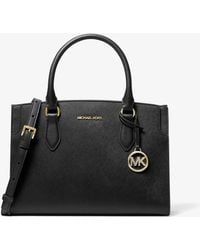 MICHAEL Michael Kors - Mk Becca Medium Saffiano Leather Satchel - Lyst
