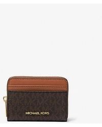 Michael Kors - Jet Set Travel Medium Logo Zip-Around Card Case - Lyst